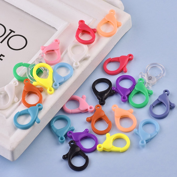 1-5 móc càng cua nhựa size 25mm và 35mm làm dây chuyền, vòng cổ, dây đeo khẩu trang