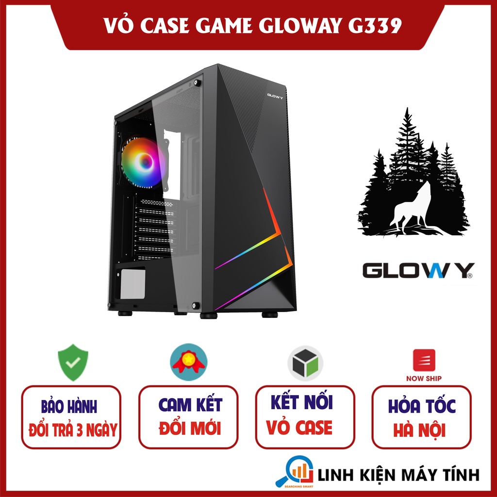 Vỏ case máy tính - Case Gloway G339 RGB hàng chính hãng !!!
