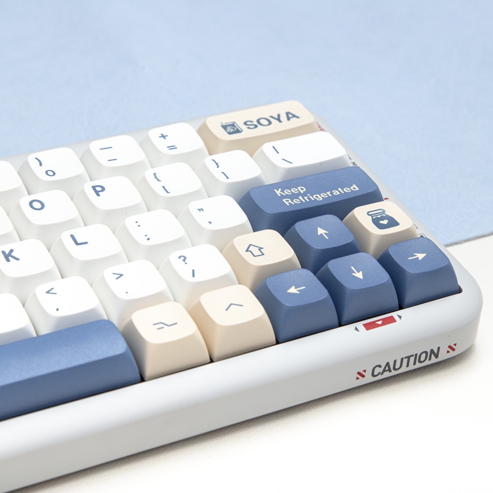 144 phím Soyamilk Keycaps XDA Profile PBT Dye Sub Bàn phím cơ Keycap