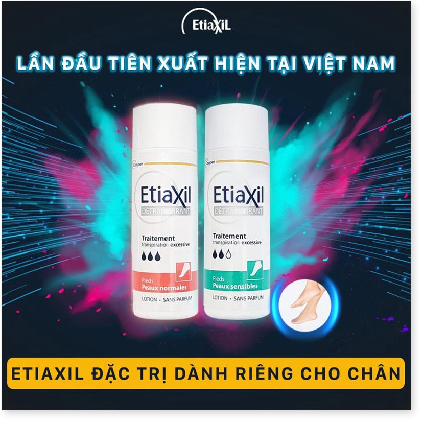 [Mã chiết khấu giảm giá sỉ mỹ phẩm chính hãng] Xịt Khử Mùi Mồ Hôi Chân EtiaXil Cho Da Hỗn Hợp, Nhạy Cảm Detranspirant Tr