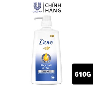 Kem xả phục hồi tóc dove phục hồi hư tổn 610g