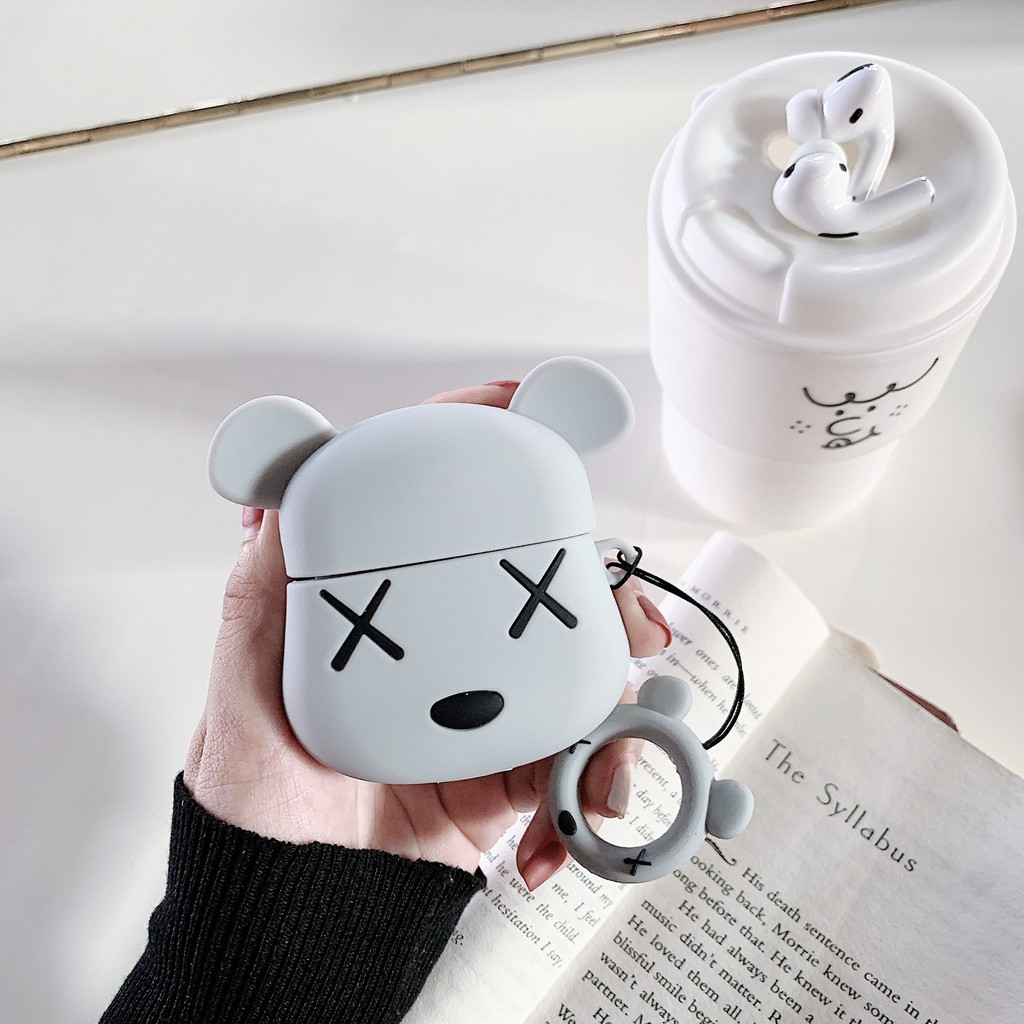 Vỏ bao đựng tại nghe airpod - Case airpod Airpod 1, 2 Kaws chống va đập