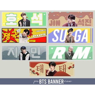 Băng rôn cổ vũ - banner nhóm BTS