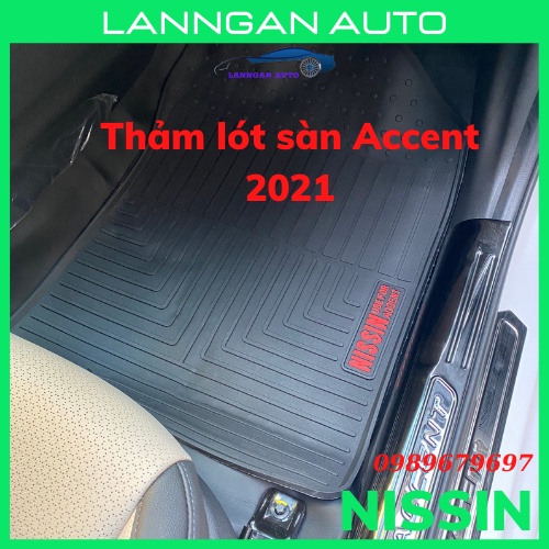 Thảm lót sàn ô tô Hyundai Accent 2021, không mùi dễ dàng vệ sinh giá siêu tốt