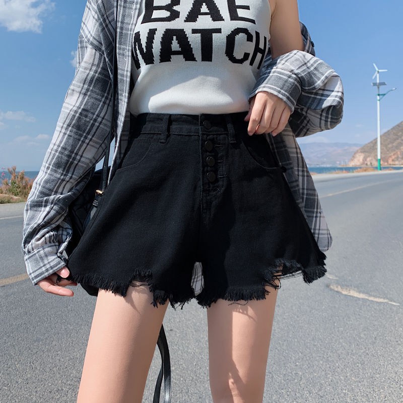 Chân Váy Chữ A Lưng Cao Phối Rách Cá Tính Theo Phong Cách Mùa Hè 2020 / 200kg | BigBuy360 - bigbuy360.vn