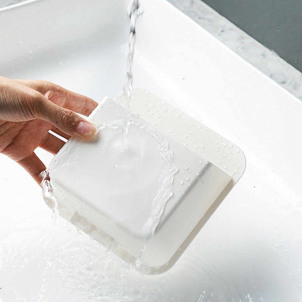 Giá Đỡ Mỹ Phẩm Hình Chữ Q Gắn Tường Phòng Tắm Chống Bụi