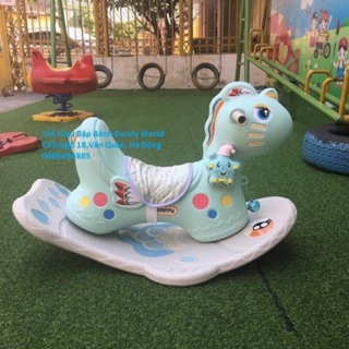 Ngựa bập bênh thổ dân cao cấp đế cá (ảnh thật)