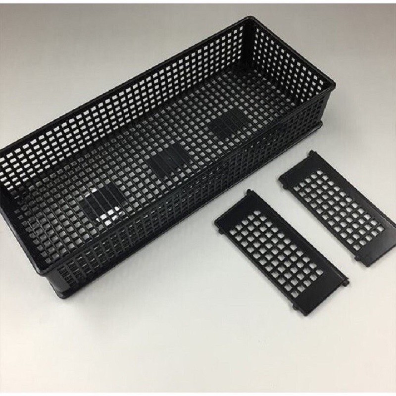 Khay đựng vật dụng đa năng chia 3 ngăn dạng lưới Nội địa Nhật Bản (29.7cm x 12cm)