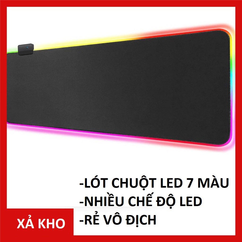 [ XẢ KHO ] Lót chuột có đèn led 7 màu nhiều chế độ LED - Lót chuột chơi GAME