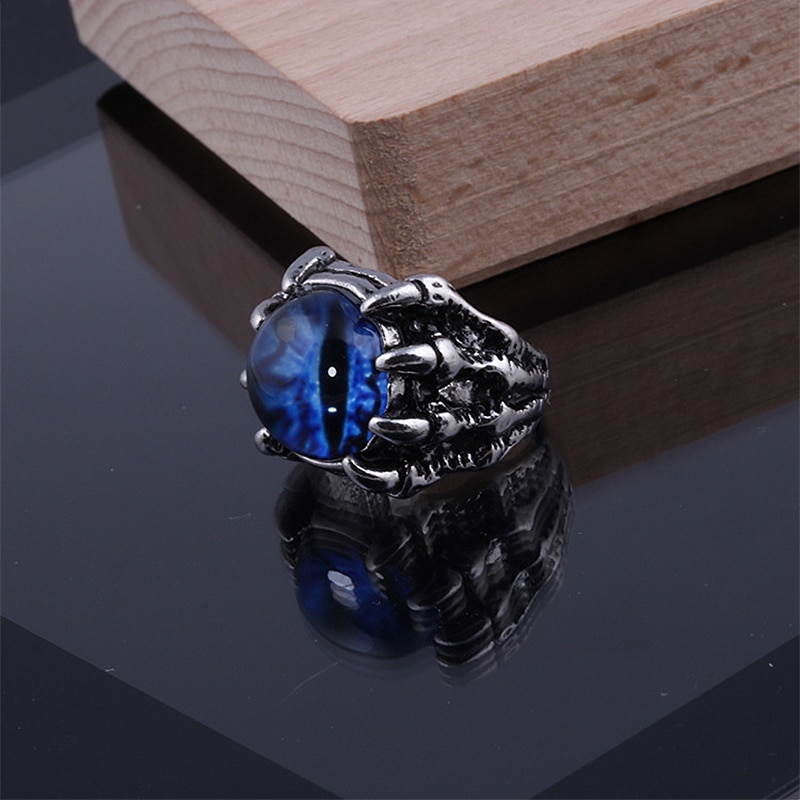 Nhẫn Hở Hình Mắt Quỷ Đính Đá Zirconia Có Thể Điều Chỉnh Cho Nam Nữ SJHY0321 CFH