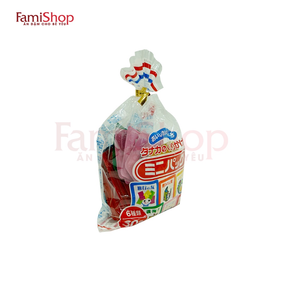 FamiShop Gia vị rắc cơm Tanaka Nhật Bản 6 vị 30 gói