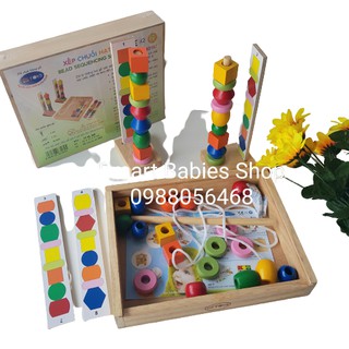 Đồ chơi gỗ Winwintoys - Xếp chuỗi hạt