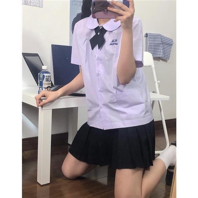 Áo sơ mi đồng phục Thái Lan tay ngắn màu hoa oải hương dễ phối đồ