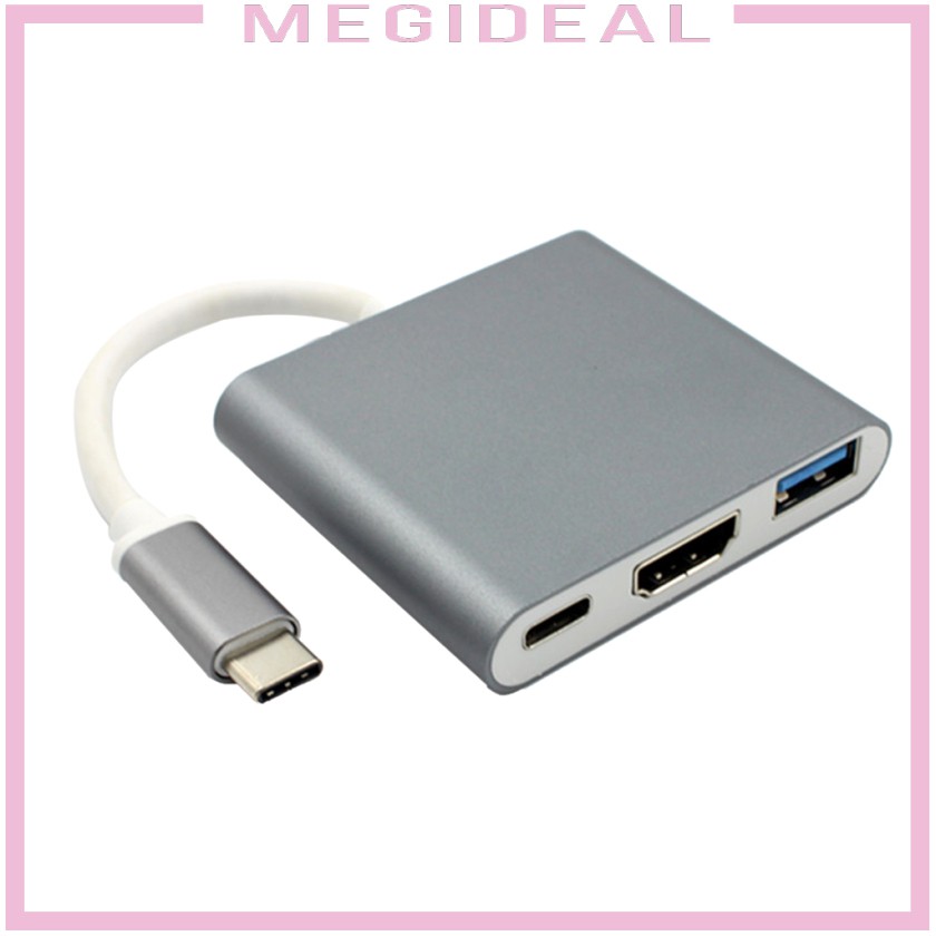 USB-C HUB Digital AV Multi Port Adapter Cable Type-C to HDMI 4K&amp; USB 3.0