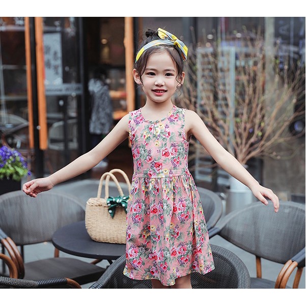 Váy bé gái hoa nhí xinh xắn size 11-28kg VH24