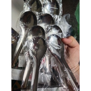 1 Cặp (2muỗng) inox 430 ( muỗng cảnh, ăn phở )
