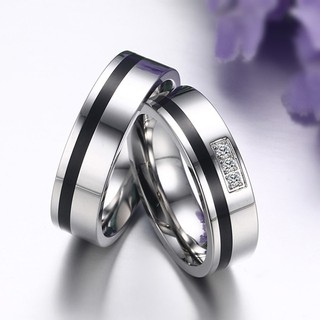 Nhẫn cặp Nhẫn Thép Titan Không Gỉ Dành Cho Cặp Đôi  tình nhân N236 (Màu bạc) - Muasamhot1208