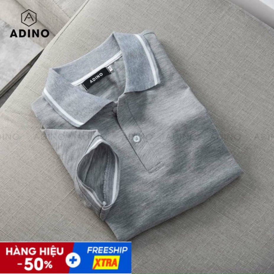 Áo Polo Nam Vải Cá Sấu Chất Cotton - Màu Xám vip