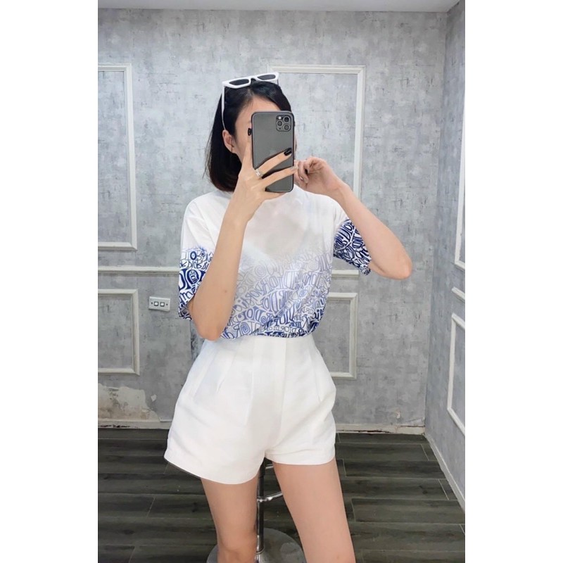 Áo phông loang dáng rộng, giấu quần ( ảnh thật )