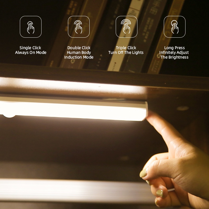 Đèn Led Không Dây Cảm Ứng Cơ Thể Người Thông Minh Có Thể Sạc Lại Bảo Vệ Mắt