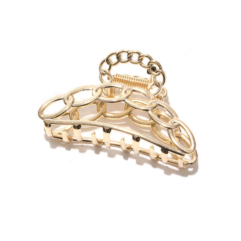 Kẹp Tóc Kim Loại Thiết Kế Hình Học Thời Trang Cho Nữ