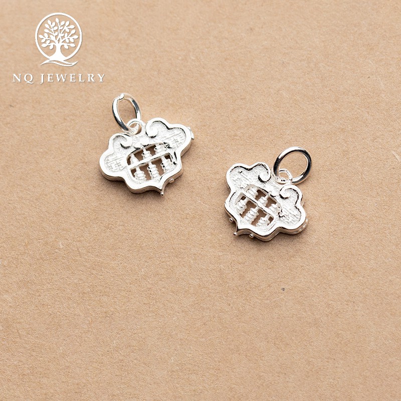 Charm bạc bàn tính tài lộc treo - NQ Jewelry