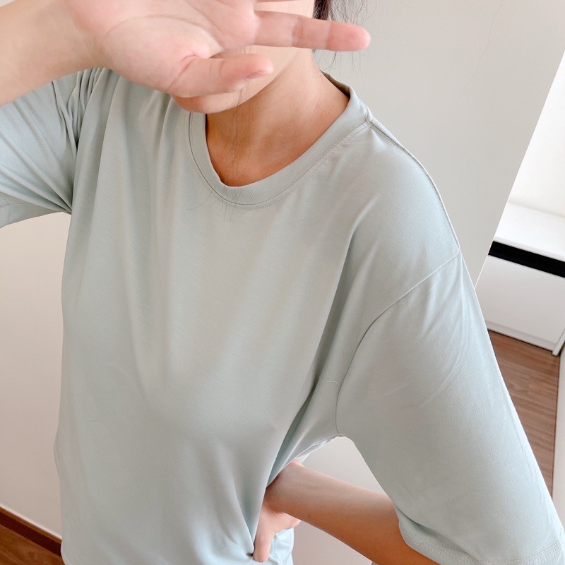 Xanh-Mint áo thun trơn age2x triuuu nhất hè 2021