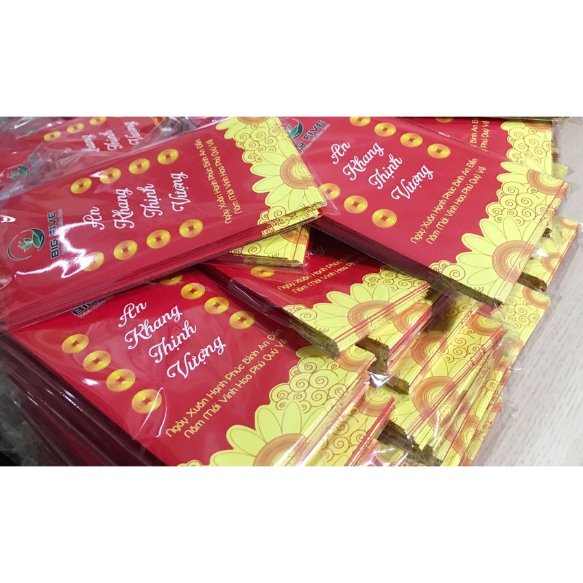 Set 100 chiếc ❤️ BAO LÌ XÌ TẾT NHIỀU MẪU ĐẸP 2022