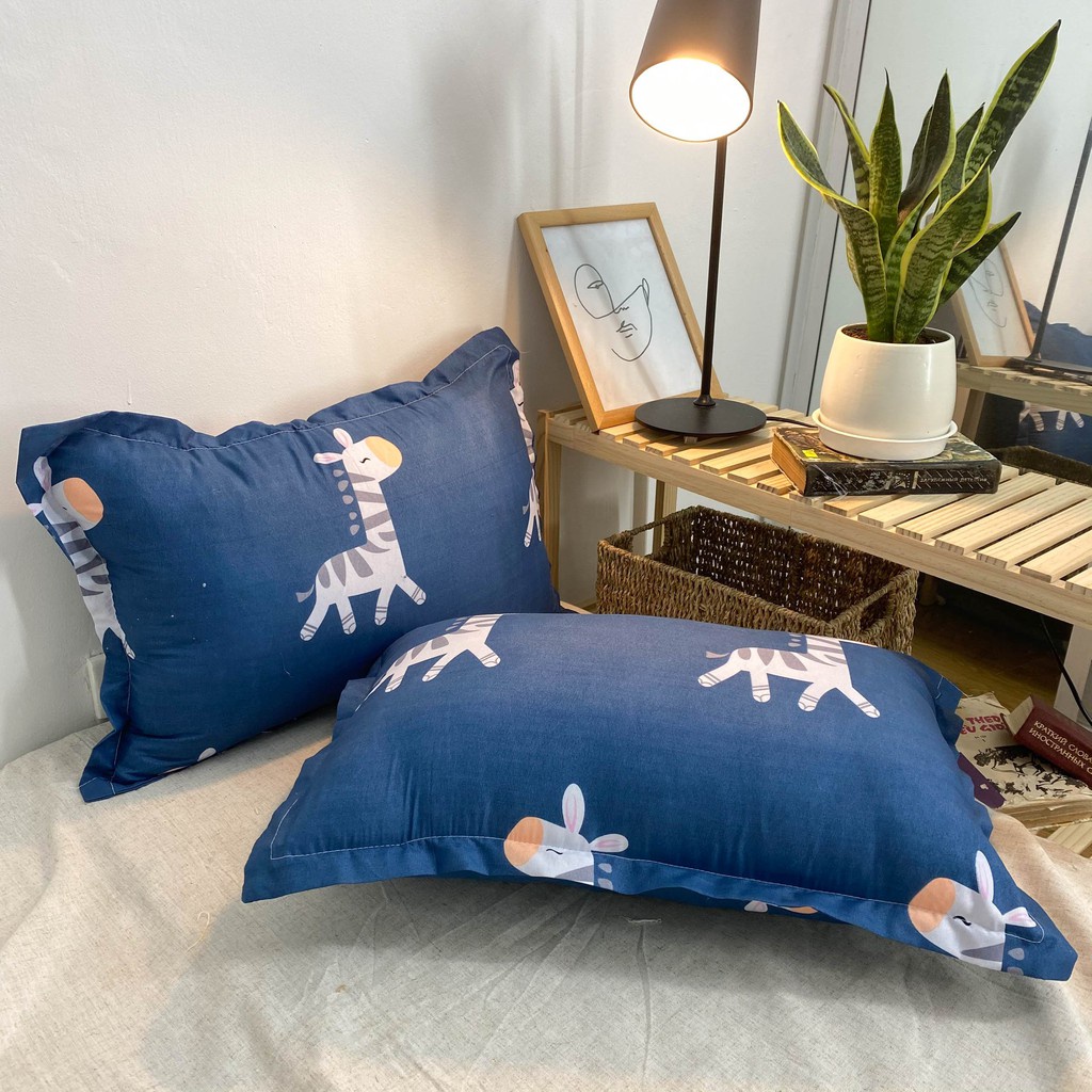 Vỏ Gối Nằm Cotton Poly Họa tiết đẹp,dễ thương_hàng không kèm ruột_ kích thước 45x65cm Thiết kế trẻ trung, hiện đại