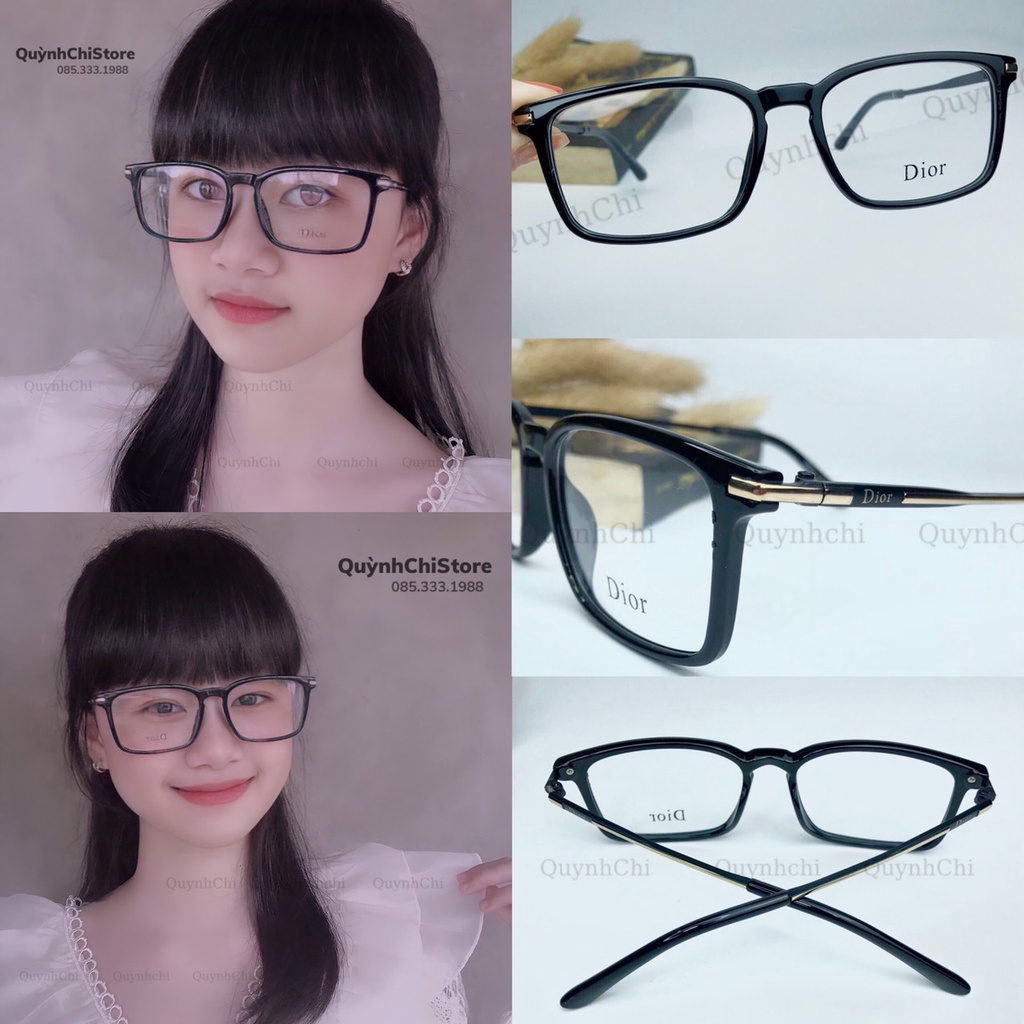 Kính Giả Cận Gọng Kim Loại Cao Cấp Mắt Kính Nam Nữ Phong Cách Học Sinh Trẻ Trung Hiện Đại Quỳnh Chi Shop