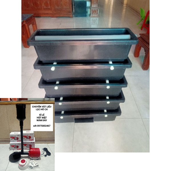 Baki lọc hồ koi, bể cá kt 1 khay 68 x 25 x 18cm