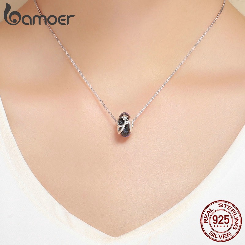 Mặt trang sức BAMOER bạc 925 thiết kế họa tiết ngôi sao thời trang