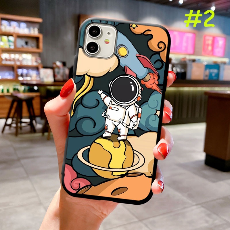 Ốp Điện Thoại Dẻo Họa Tiết Phi Hành Gia Sunshine-1 Cho iPhone 13 12 11 XS Pro Max Mini iPhone X XR 8 7 6 6S Plus 5 5S