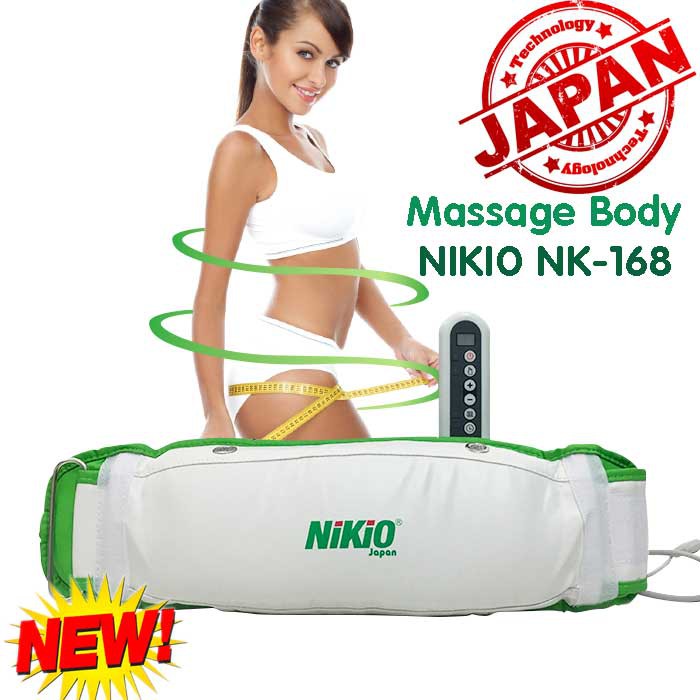 Máy massage giảm mỡ bụng Nhật Bản Nikio NK-168 Rung và Nóng