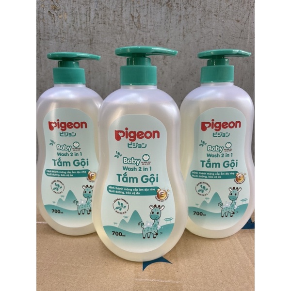 Sữa tắm Pigeon baby wash 2 in 1 700ml