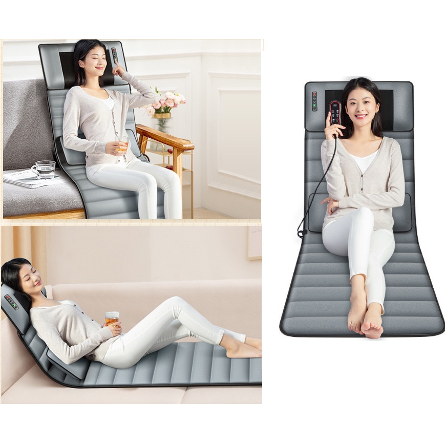 Đệm massage toàn thân SK002, có hồng ngoại - Nệm mat-xa phiên bản cao cấp có bộ điều khiển