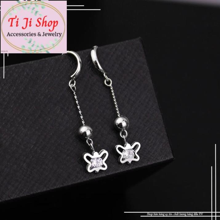 BÔNG TAI NỮ INOX TÒN TEN CON BƯỚM CỰC   đẹp, không đen