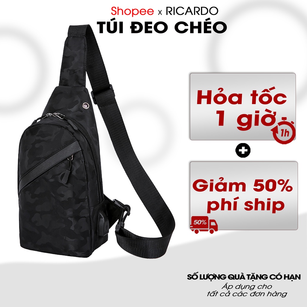 Túi Đeo Chéo Nam Thời Trang, Túi xách nam CAMO Kiểu Dáng Hàn Quốc Vải Oxford - TC1922