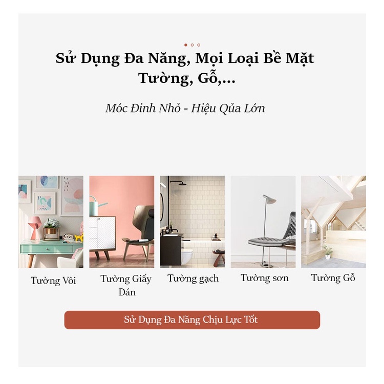 Combo 10 Đinh 3 Chân 4 Chân Chịu Lực, Móc Treo Tường Đóng Đinh, Đinh Treo Tranh Đóng Tường