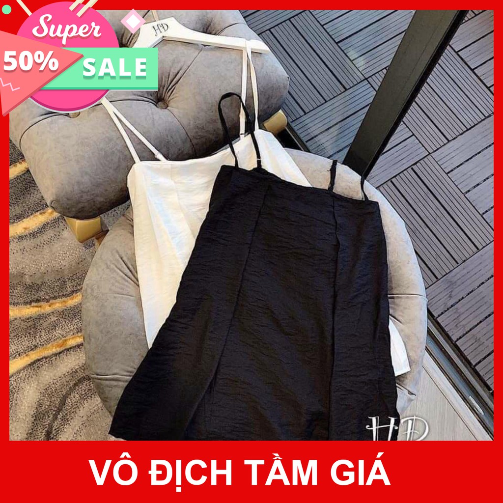 Áo hai dây nữ chất đũi lụa mượt mát cho nữ