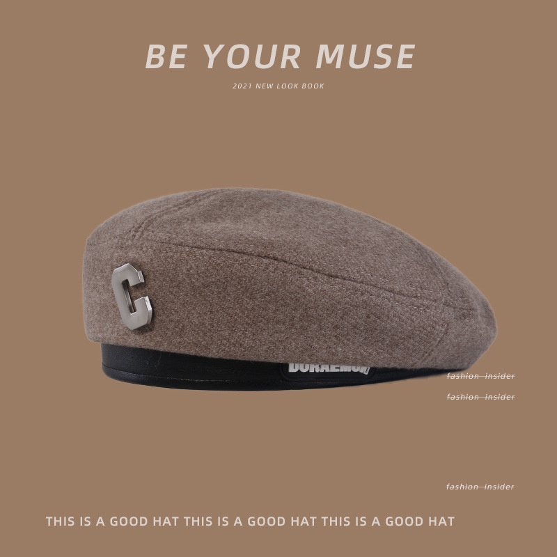 Mũ beret len phong cách thời trang nhật bản dành cho nữ