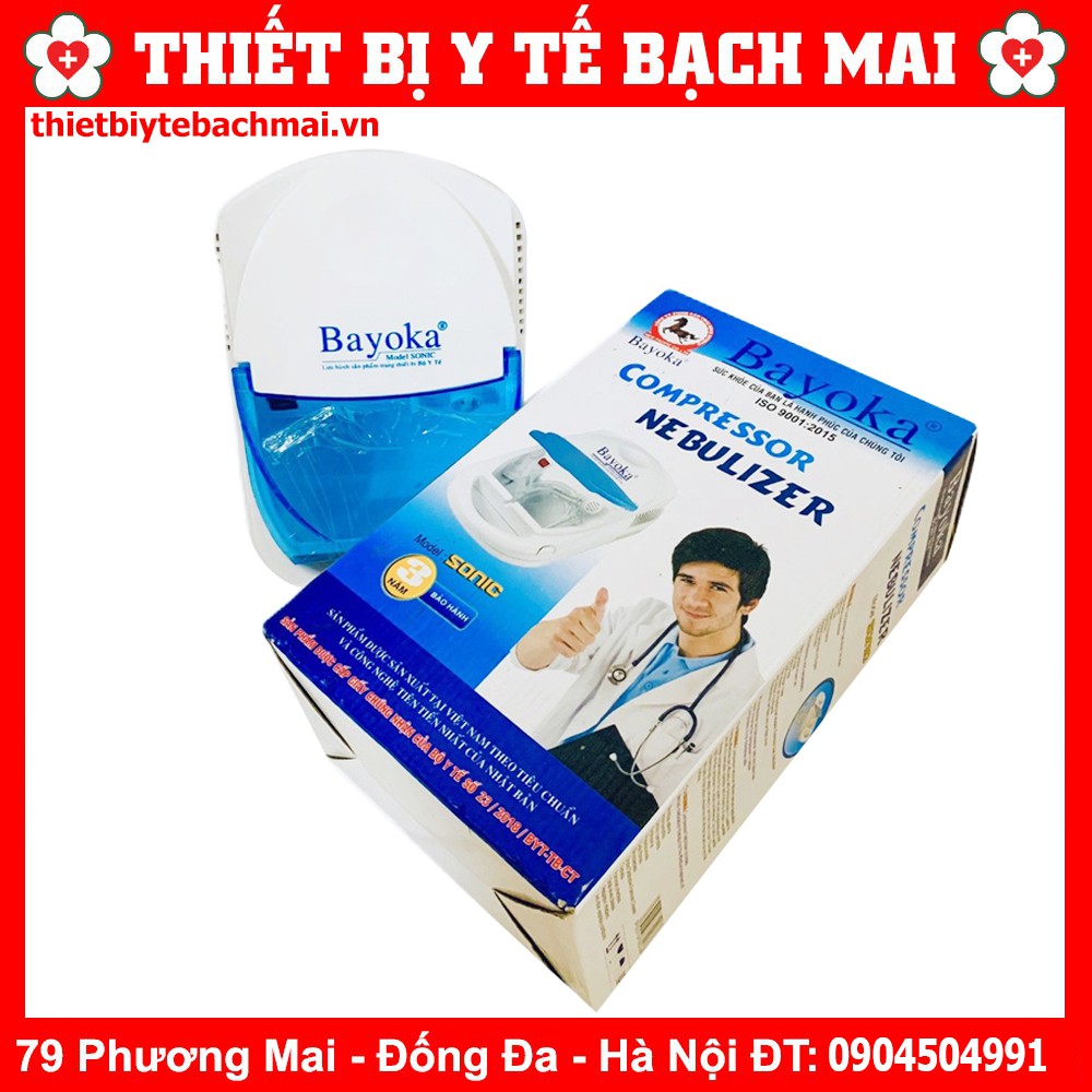 Máy Xông Khí Dung BAYOKA [Bảo Hành Thay Mới Trong 3 Năm]