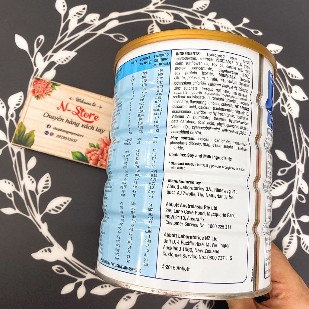 Sữa Ensure Úc 850g