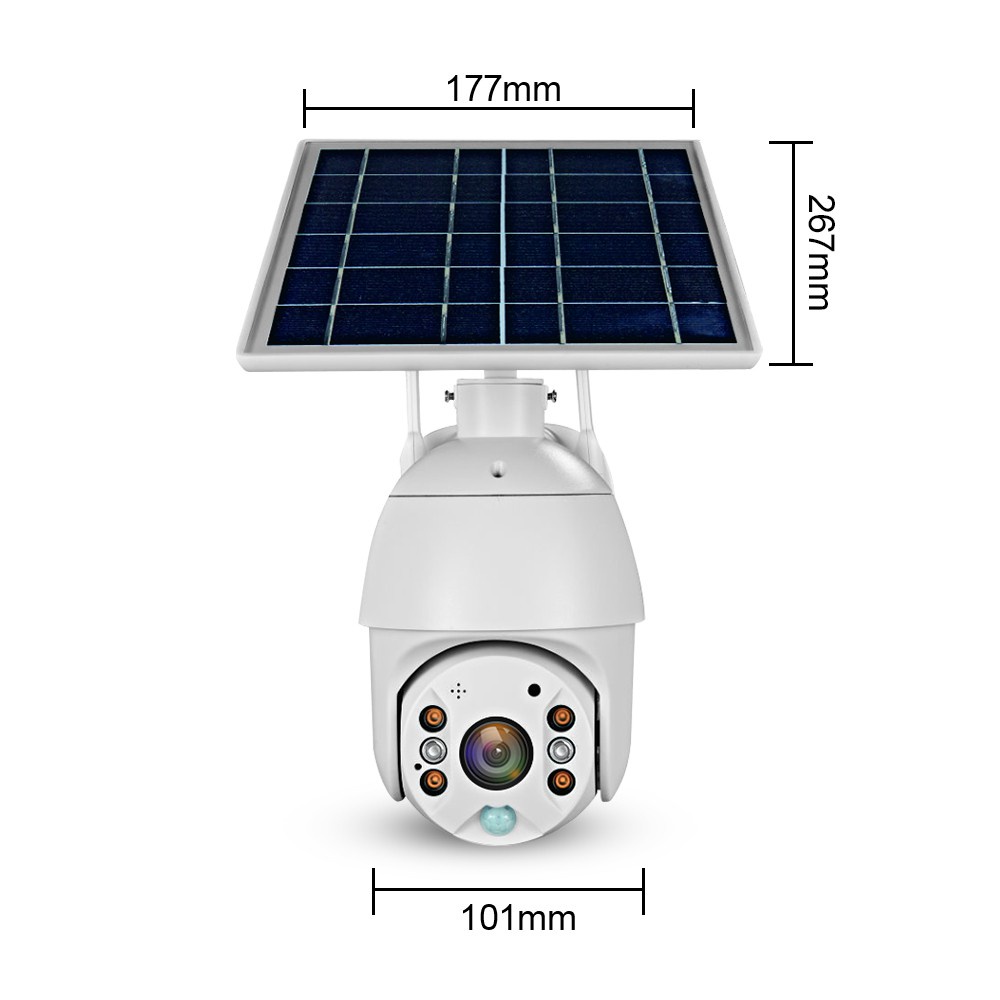 Camera năng lượng mặt trời SIM 4G 1080P  Âm Thanh Hai Chiều PTZ Xoay thông minh 360 | BigBuy360 - bigbuy360.vn