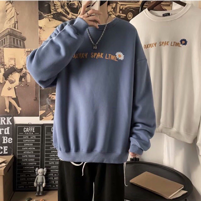 Áo hoodie  Nam nữ in hình Hoa Cúc chất nỉ dày dặn, phong cách cá tính thời trang