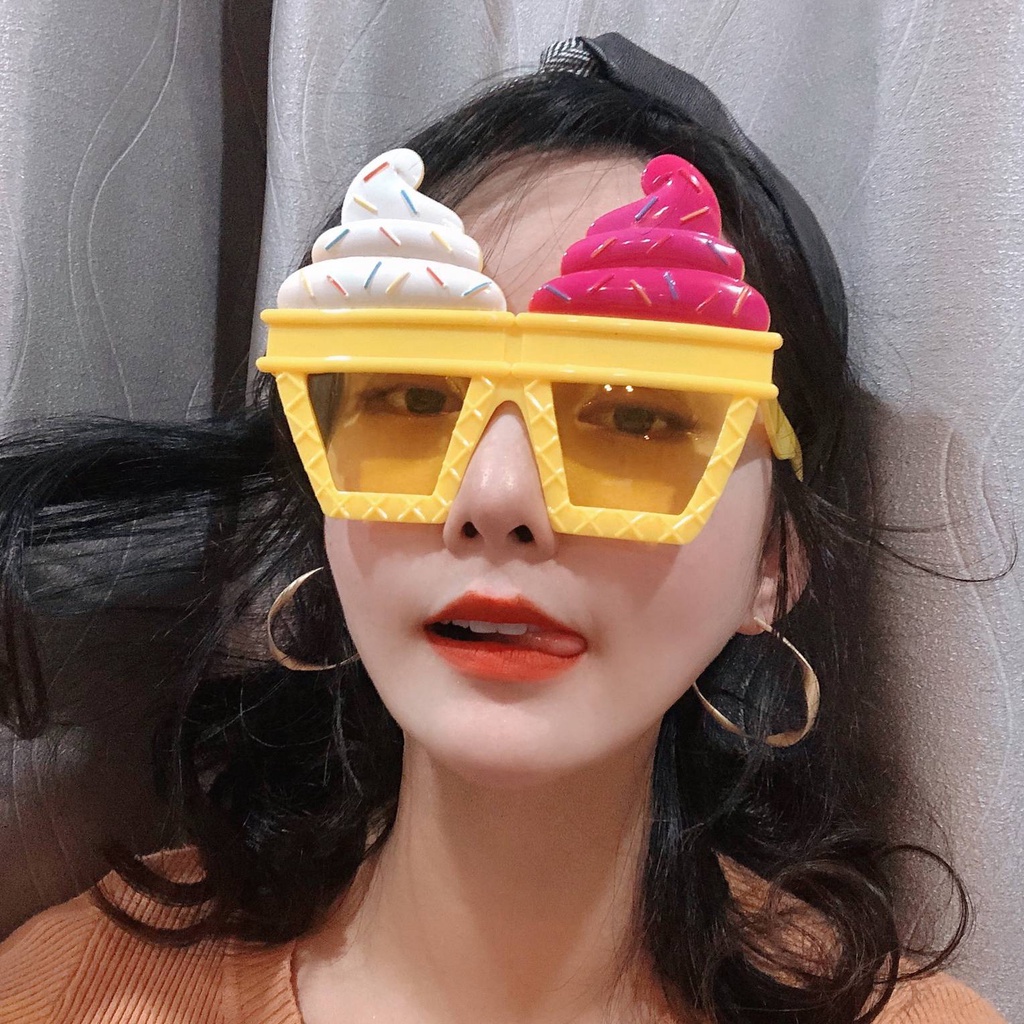 Kính mát hình chữ Happy Birthday vui nhộn thời trang