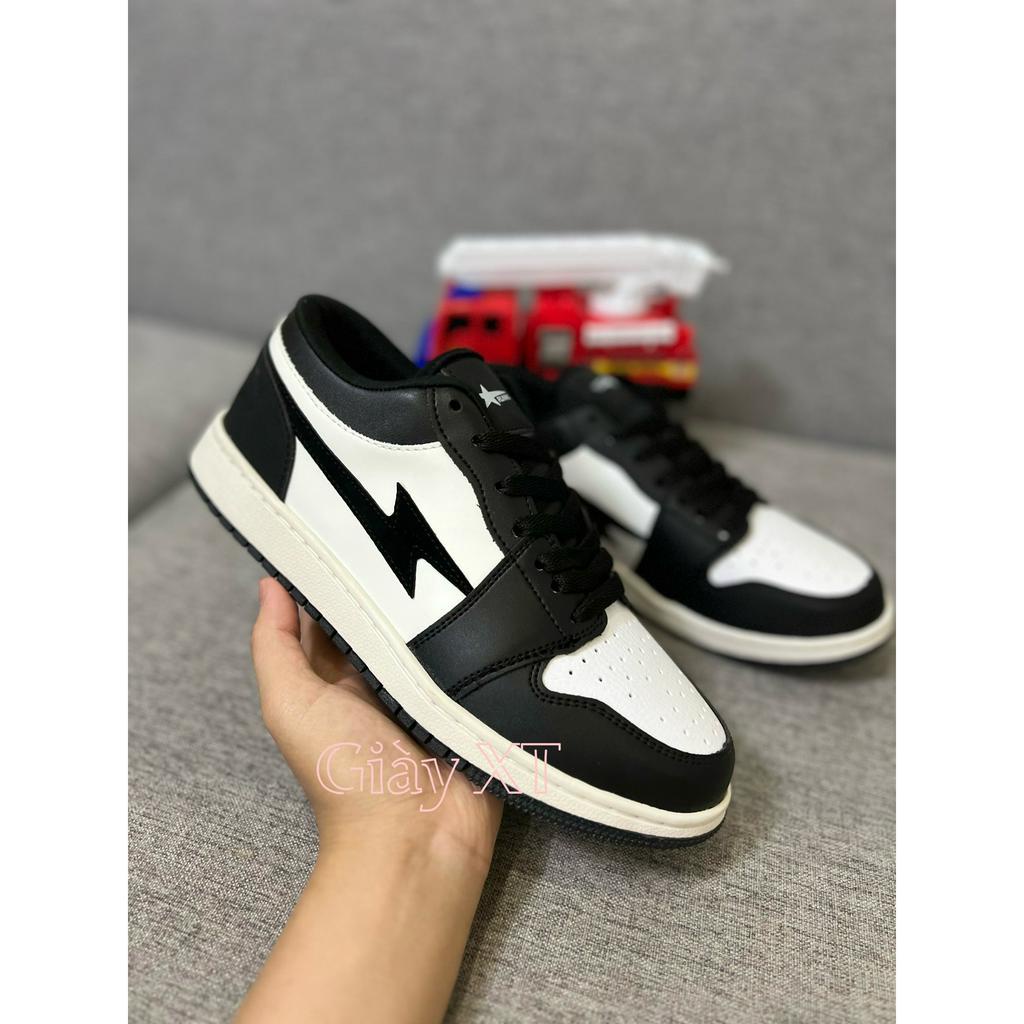 Giày_Jordan panda cổ Thấp, Jd1 Low bản đen trắng cực hot đủ size nam nữ