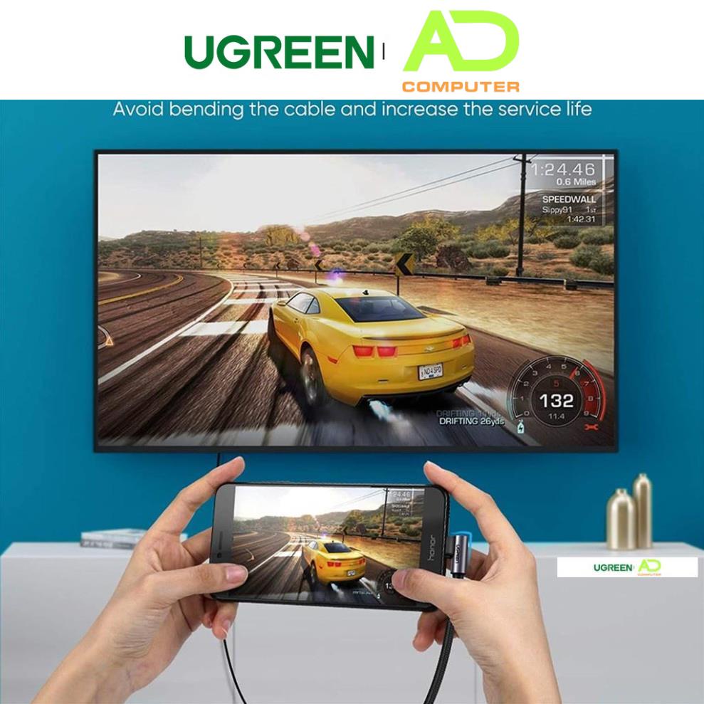 Cáp chuyển USB C sang HDMI dài1,5-2m cao cấp hỗ trợ 4K 2K UGREEN MM142 50570 MM141 50530