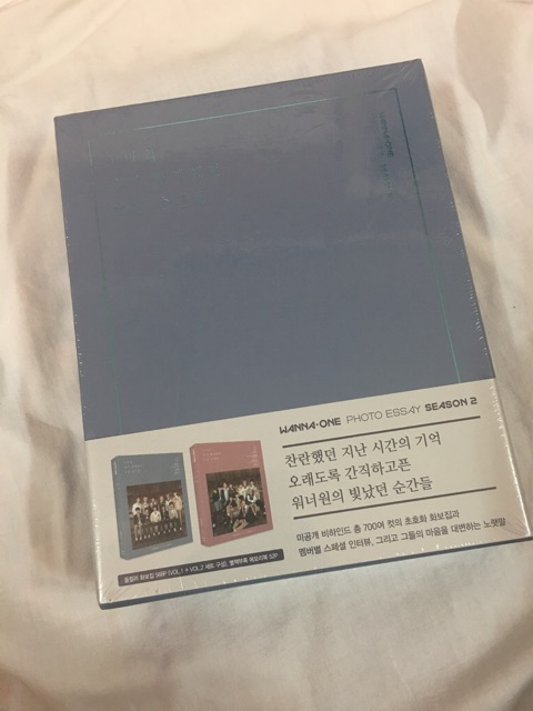 Wanna One essay Photobook Season 2 nguyên seal.