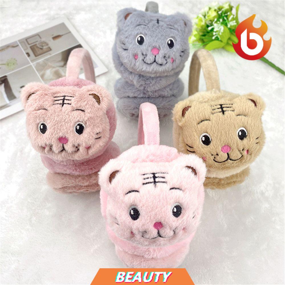 Đồ bịt tai giữ ấm bằng vải lông mềm mại họa tiết hoạt hình đáng yêu thoải mái cho cả nam và nữ